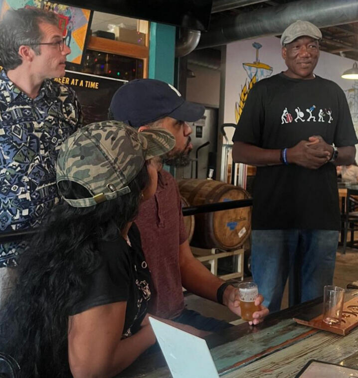 Brewmaster describes beers on tap