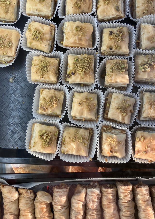 Baklava from local bakery Baklava from local bakery