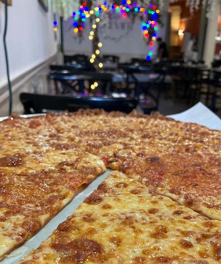 Thin crust bar pie from Cafe Crevier